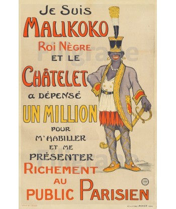 SPECTACLE MALIKOKO au ChâTELET Rojl-POSTER/REPRODUCTION  d1 AFFICHE VINTAGE Profitez des Offres !