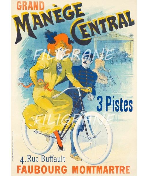 SPECTACLE MANèGE CENTRAL MONTMARTRE Rdlm-POSTER/REPRODUCTION  d1 AFFICHE VINTAGE l'évolution des habitudes 