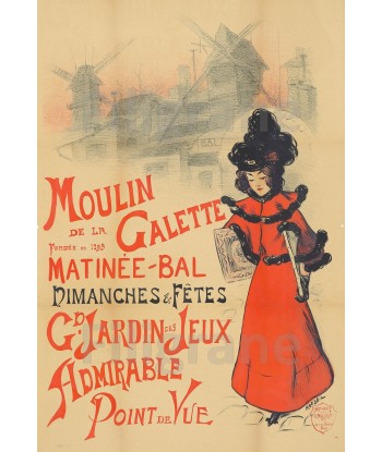 SPECTACLE MOULIN de la GALETTE Rlry-POSTER/REPRODUCTION  d1 AFFICHE VINTAGE Toutes les collections ici