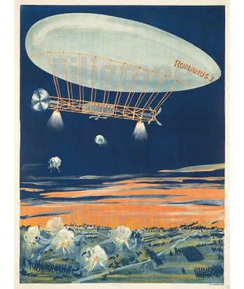 AVIATION ROMANUS I ZEPPELIN Rpcy-POSTER/REPRODUCTION  d1 AFFICHE VINTAGE 2 - 3 jours ouvrés.