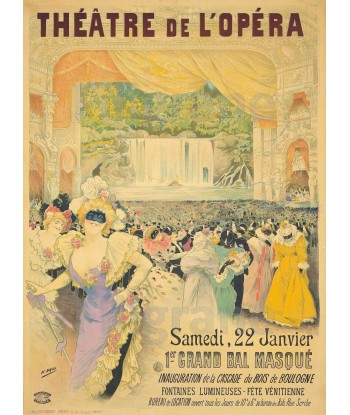 ThéATRE de L'OPéRA BAL Rdfe-POSTER/REPRODUCTION  d1 AFFICHE VINTAGE les ctes