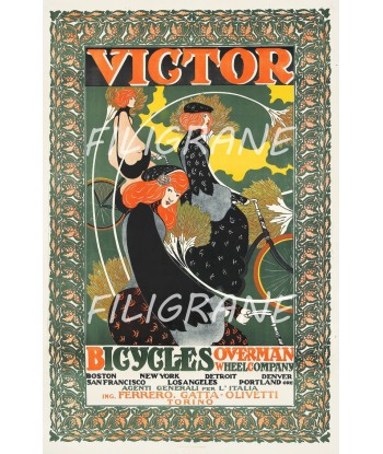 VICTOR VéLO/CYCLES Rblj-POSTER/REPRODUCTION  d1 AFFICHE VINTAGE pour bénéficier 