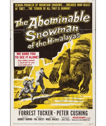 ABOMINABLE SNOWMAN FILM Rgzn-POSTER/REPRODUCTION d1 AFFICHE VINTAGE pas cheres