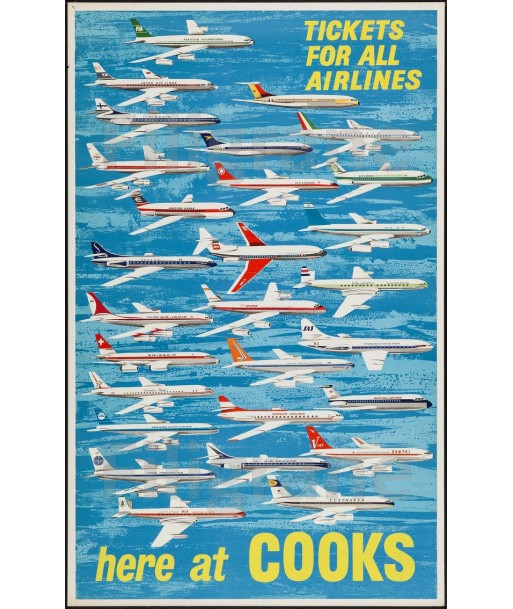 AIRLINES COOKS Rgif-POSTER/REPRODUCTION d1 AFFICHE VINTAGE Comparez et commandez 