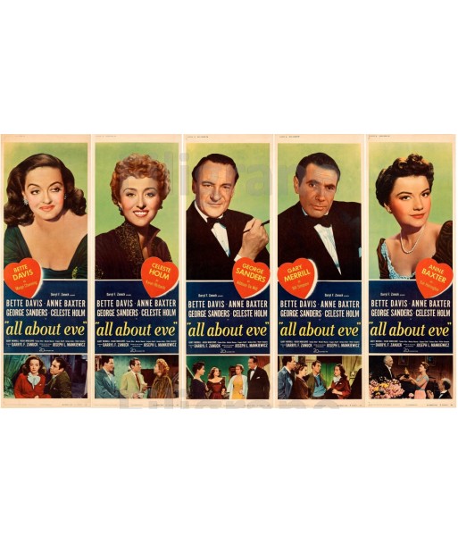 ALL ABOUT EVE FILM Ryna-POSTER/REPRODUCTION d1 AFFICHE VINTAGE brillant des détails fins