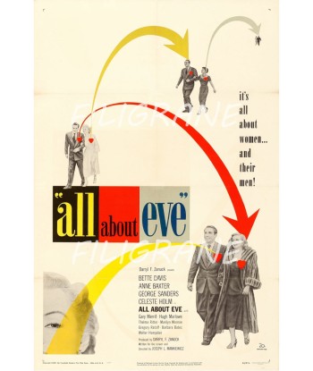 ALL about EVE FILM Rzor-POSTER/REPRODUCTION d1 AFFICHE VINTAGE france