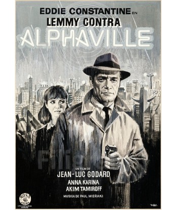 ALPHAVILLE FILM Rffj-POSTER/REPRODUCTION d1 AFFICHE VINTAGE les muscles