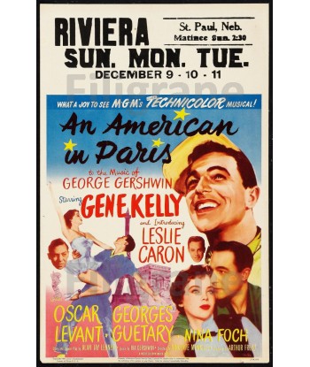 AN AMERICAN IN PARIS FILM Rgmt-POSTER/REPRODUCTION d1 AFFICHE VINTAGE le concept de la Pate a emporter 