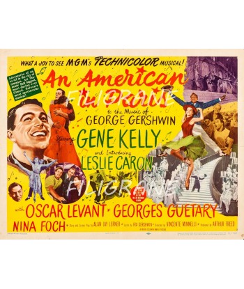 AN AMERICAN in PARIS FILM Rope-POSTER/REPRODUCTION d1 AFFICHE VINTAGE En savoir plus