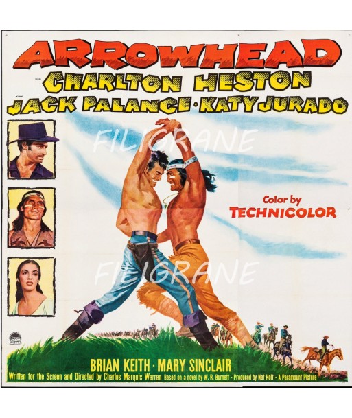 ARROWHEAD FILM Rdjl-POSTER/REPRODUCTION d1 AFFICHE VINTAGE s'inspire de l'anatomie humaine