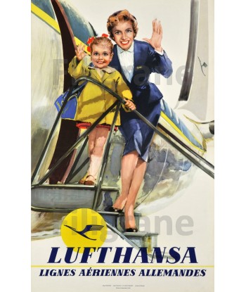 AVIATION LUFTHANSA Rpcp-POSTER/REPRODUCTION d1 AFFICHE VINTAGE brillant des détails fins