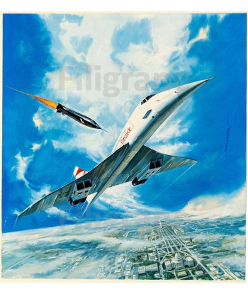 AVION CONCORDE Rowa-POSTER/REPRODUCTION d1 AFFICHE VINTAGE 2024