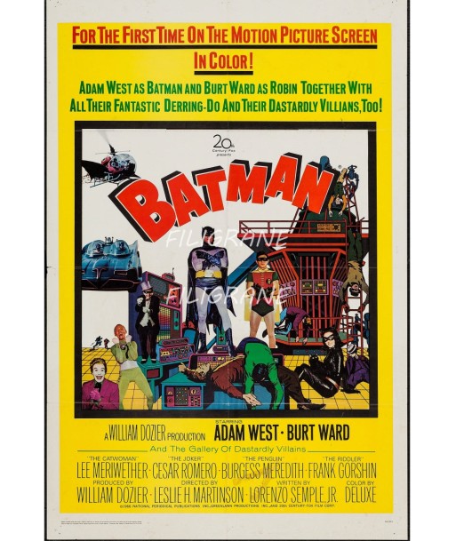 BATMAN FILM Rzqv-POSTER/REPRODUCTION d1 AFFICHE VINTAGE ou a consommer sur place