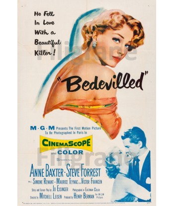 BEDEVILLED FILM Rqry-POSTER/REPRODUCTION d1 AFFICHE VINTAGE ouvre sa boutique