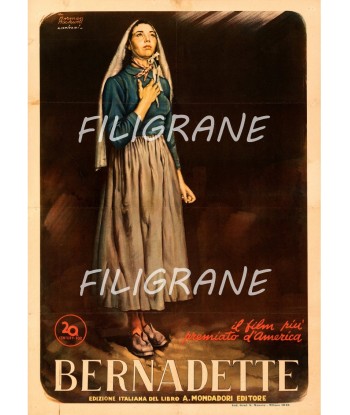 BERNADETTE FILM Rznj-POSTER/REPRODUCTION d1 AFFICHE VINTAGE les ctes