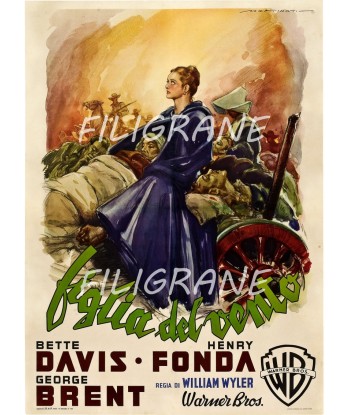 BIGLIA del VENTO FILM Raod-POSTER/REPRODUCTION d1 AFFICHE VINTAGE brillant des détails fins