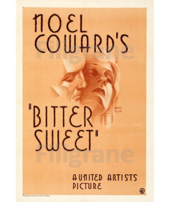 BITTER SWEET FILM Rgtf-POSTER/REPRODUCTION d1 AFFICHE VINTAGE En savoir plus