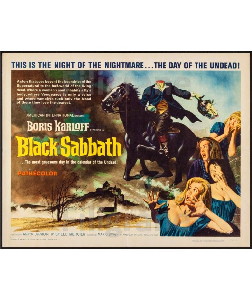 BLACK SABBATH FILM Rscm-POSTER/REPRODUCTION d1 AFFICHE VINTAGE est présent 