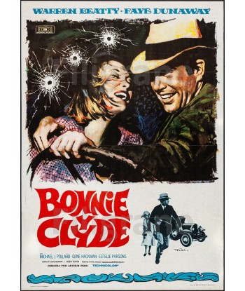 BONNIE and CLYDE FILM Rack-POSTER/REPRODUCTION d1 AFFICHE VINTAGE s'inspire de l'anatomie humaine