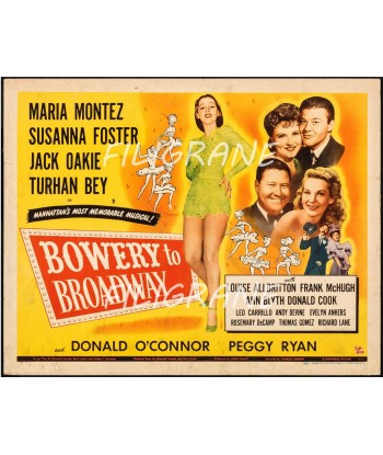 BOWERY to BROADWAY FILM Rehs-POSTER/REPRODUCTION d1 AFFICHE VINTAGE 50-70% off 