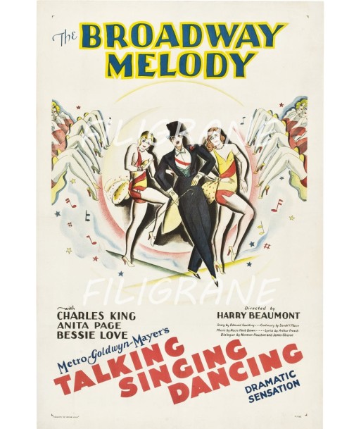 BROADWAY MELODY FILM Rbut-POSTER/REPRODUCTION d1 AFFICHE VINTAGE Comment ça marche