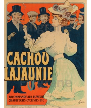 CACHOU LAJAUNIE PUBLICITé Rrxt-POSTER/REPRODUCTION d1 AFFICHE VINTAGE la colonne vertébrale