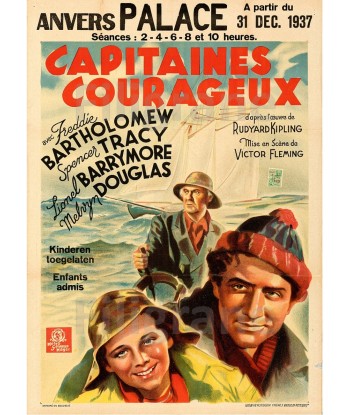 CAPITAINE COURAGEUX FILM Rsoh-POSTER/REPRODUCTION d1 AFFICHE VINTAGE offre 