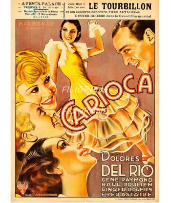 CARIOCA FILM Rpwh-POSTER/REPRODUCTION d1 AFFICHE VINTAGE rembourrage situé sous