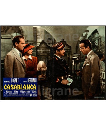 CASABLANCA FILM Raul-POSTER/REPRODUCTION d1 AFFICHE VINTAGE Livraison rapide