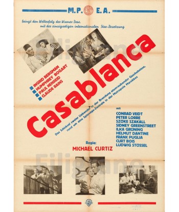 CASABLANCA FILM Rbdd-POSTER/REPRODUCTION d1 AFFICHE VINTAGE de technologie