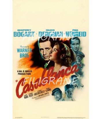 CASABLANCA FILM Rhnv-POSTER/REPRODUCTION d1 AFFICHE VINTAGE paiement sécurisé