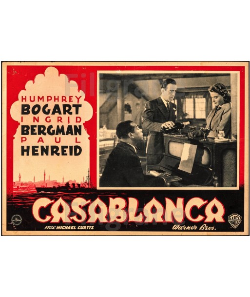 CASABLANCA FILM Riyx-POSTER/REPRODUCTION d1 AFFICHE VINTAGE suggérées chez