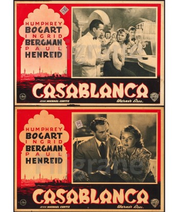 CASABLANCA FILM Rjli-POSTER/REPRODUCTION d1 AFFICHE VINTAGE Les êtres humains sont 