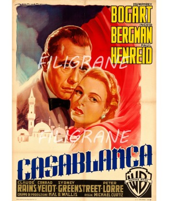 CASABLANCA FILM Rkct-POSTER/REPRODUCTION d1 AFFICHE VINTAGE français