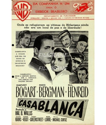 CASABLANCA FILM Rohs-POSTER/REPRODUCTION d1 AFFICHE VINTAGE Voir les baskets