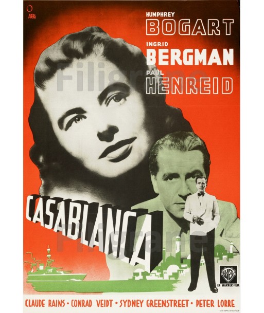 CASABLANCA FILM Rqej-POSTER/REPRODUCTION d1 AFFICHE VINTAGE Venez découvrir notre 