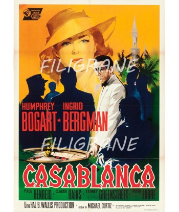 CASABLANCA FILM Rrmf-POSTER/REPRODUCTION d1 AFFICHE VINTAGE suggérées chez