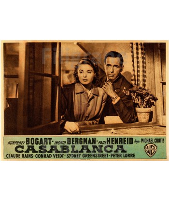 CASABLANCA FILM Rtwv-POSTER/REPRODUCTION d1 AFFICHE VINTAGE destockage