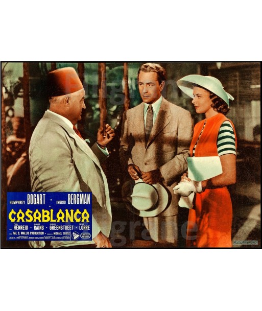 CASABLANCA FILM Rwef-POSTER/REPRODUCTION d1 AFFICHE VINTAGE Venez acheter