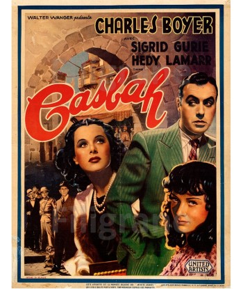 CASBAH FILM Rxjn-POSTER/REPRODUCTION d1 AFFICHE VINTAGE outlet