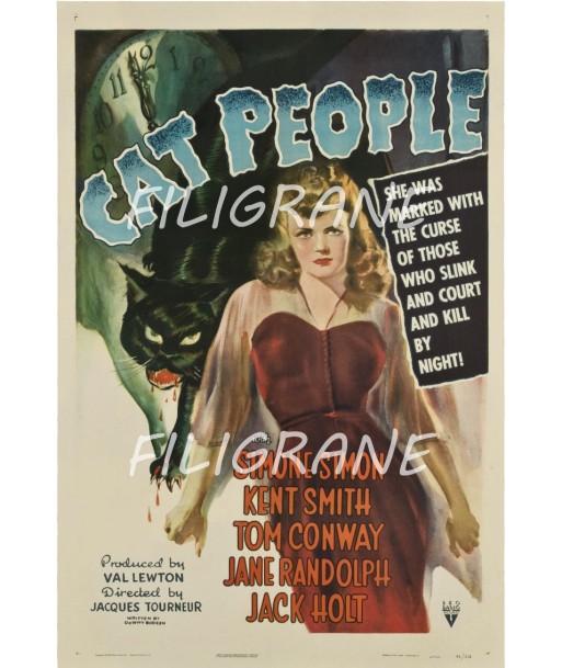 CAT PEOPLE FILM Rxly-POSTER/REPRODUCTION d1 AFFICHE VINTAGE Profitez des Offres !