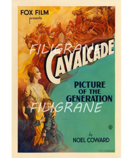 CAVALCADE FILM Rmic-POSTER/REPRODUCTION d1 AFFICHE VINTAGE 2 - 3 jours ouvrés.