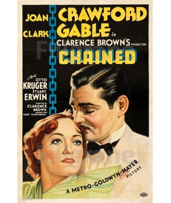 CHAINED FILM Ryci-POSTER/REPRODUCTION d1 AFFICHE VINTAGE du meilleur 