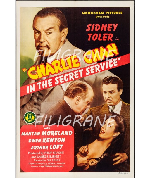 CHARLIE CHAN FILM Rzla-POSTER/REPRODUCTION d1 AFFICHE VINTAGE suggérées chez