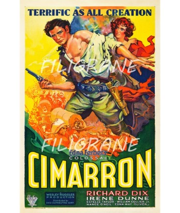 CIMARRON FILM Rjfk-POSTER/REPRODUCTION d1 AFFICHE VINTAGE Jusqu'à 80% De Réduction