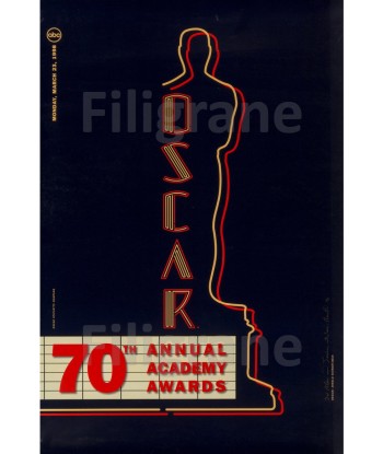 CINéMA 70 th  ACADEMY AWARDS Rdju-POSTER/REPRODUCTION d1 AFFICHE VINTAGE les ctes