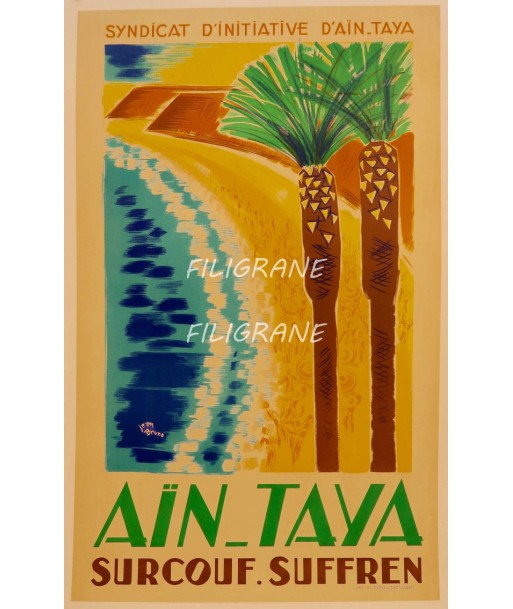 CINéMA AÏN TAYA Rxhu-POSTER/REPRODUCTION d1 AFFICHE VINTAGE commande en ligne