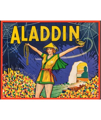 CINéMA ALADIN Rjrl-POSTER/REPRODUCTION d1 AFFICHE VINTAGE de technologie