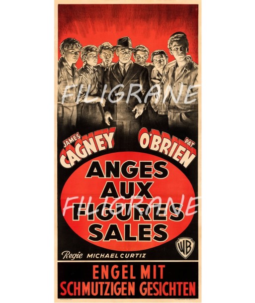 CINéMA ANGES aux FIGURES SALES Rfch-POSTER/REPRODUCTION d1 AFFICHE VINTAGE commande en ligne