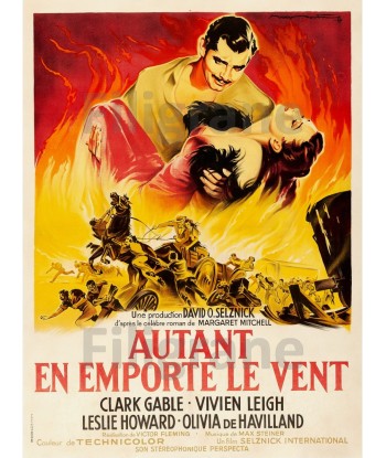 CINéMA AUTANT en EMPORTE le VENT Rqmj-POSTER/REPRODUCTION d1 AFFICHE VINTAGE l'achat 